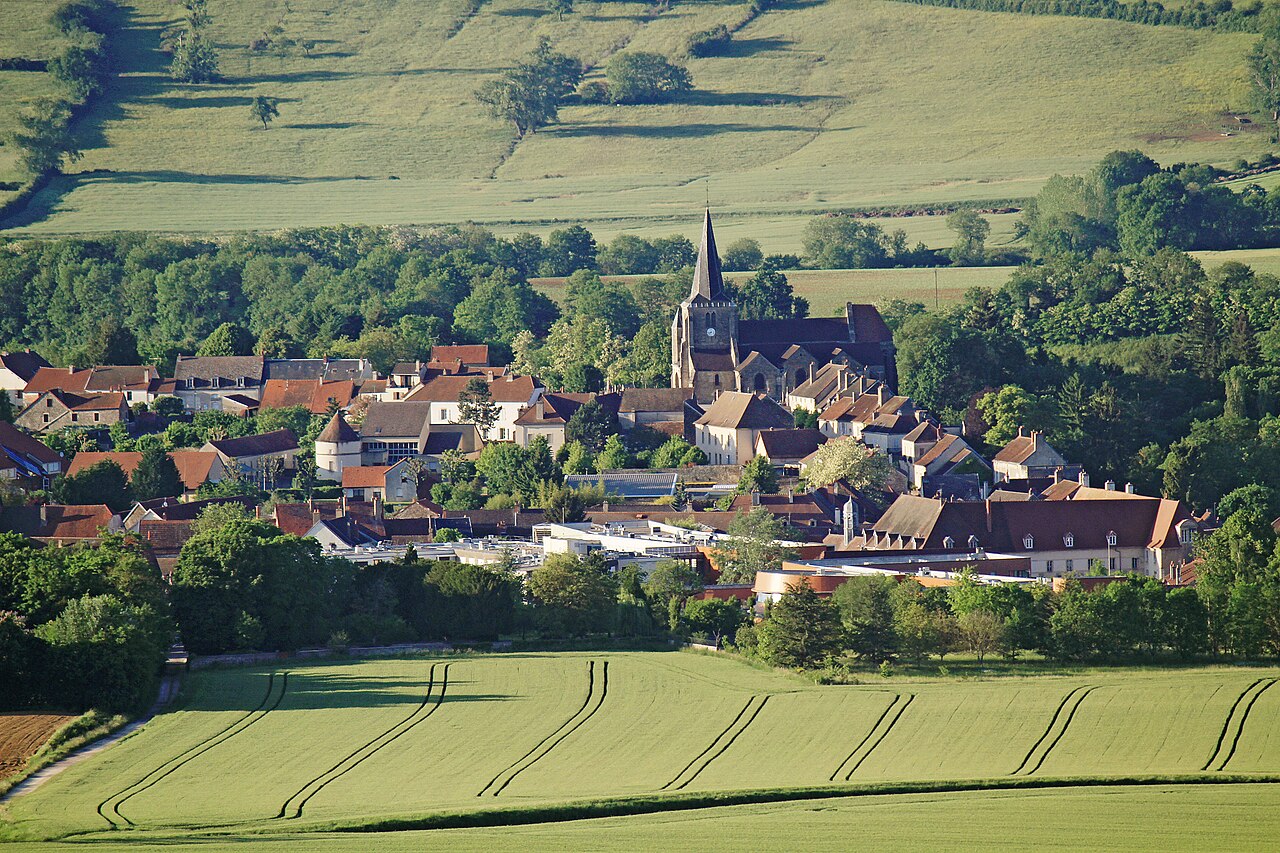 vitteaux vu depuis la côte de vesvres